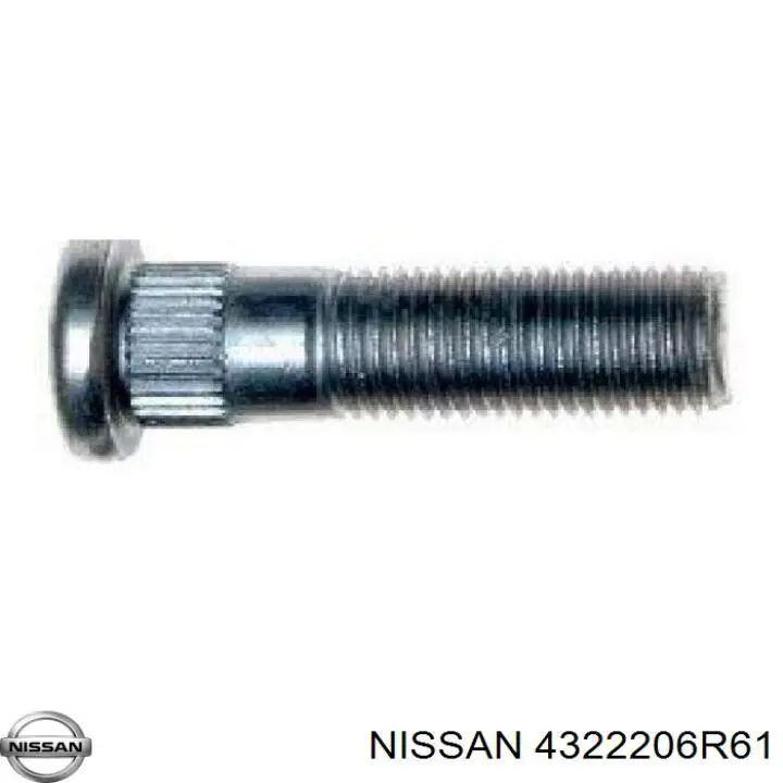 Купить 4322206R61 Nissan/Infiniti Шпилька колесная задняя