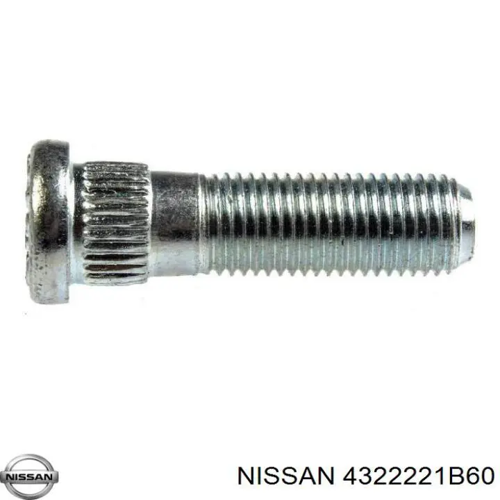 Шпилька колесная передняя 4322221B60 Nissan