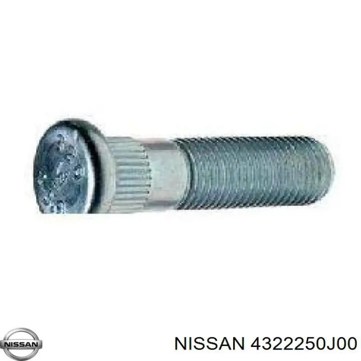 Шпилька колісна, задня 4322250J00 Nissan