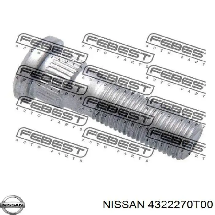 Купить 4322270T00 Nissan/Infiniti Шпилька колесная передняя