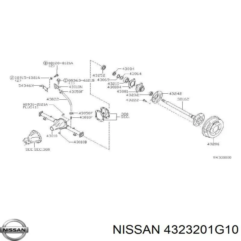  4323201G10 Nissan