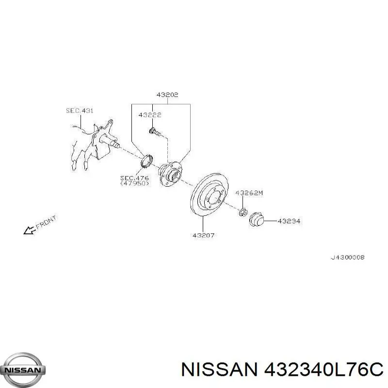  432340L76C Nissan