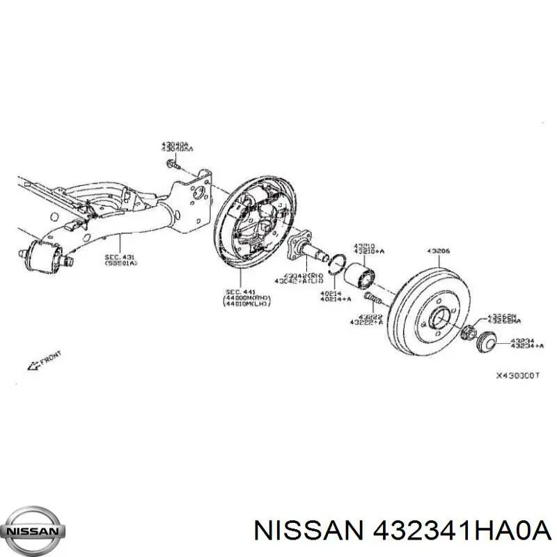  432341HA0A Nissan