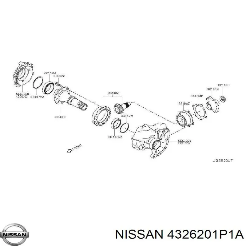 4326201P1A Nissan 