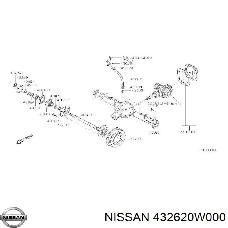  432620W000 Nissan