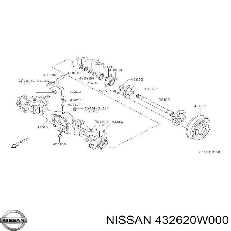 Купить 432620W000 Nissan/Infiniti 