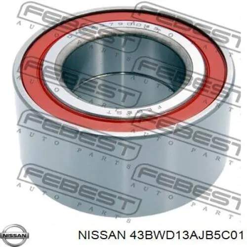 Подшипник задней ступицы 43BWD13AJB5C01 Nissan