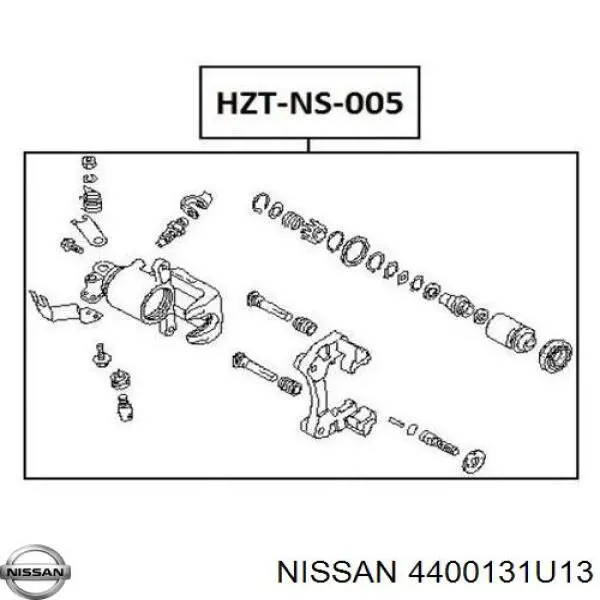 Суппорт тормозной задний правый Nissan 4400131U13