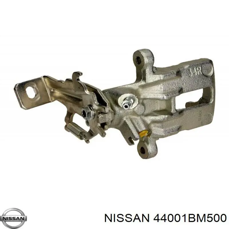 44001BM500 Nissan суппорт тормозной задний правый