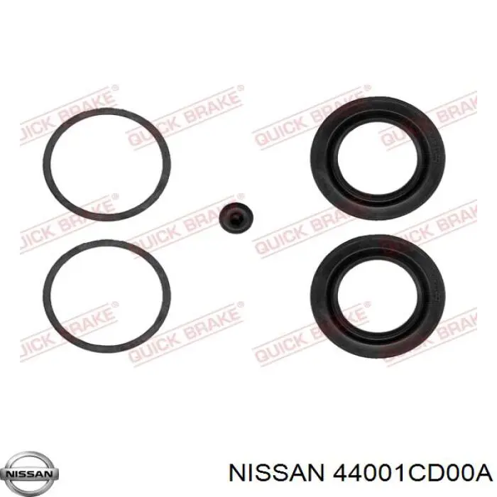 Суппорт тормозной задний правый 44001CD00A Nissan