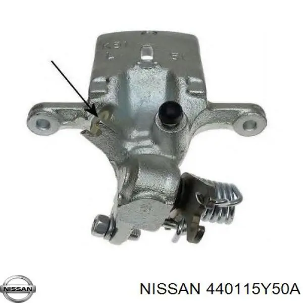 440115Y50A Nissan суппорт тормозной задний левый