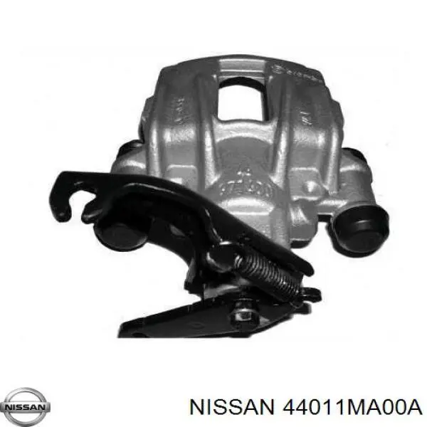 44011MA00A Nissan suporte do freio traseiro esquerdo