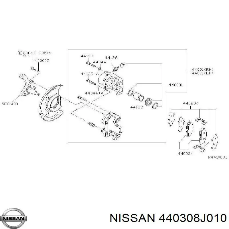  440308J010 Nissan