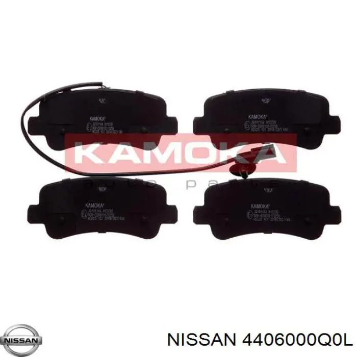 4406000Q0L Nissan/Infiniti Колодки тормозные дисковые комплект