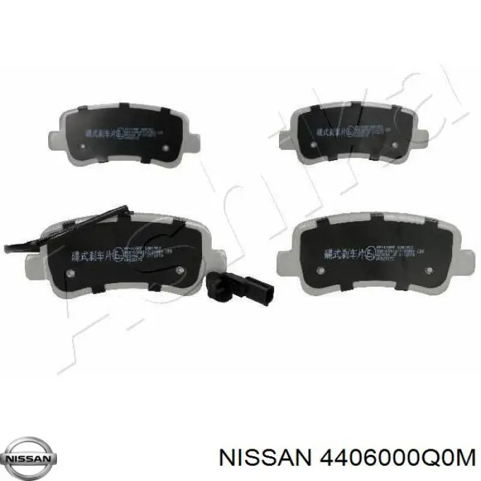 Купить 4406000Q0M Nissan/Infiniti Колодки тормозные задние, дисковые