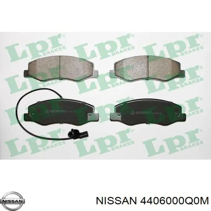 4406000Q0M Nissan/Infiniti Колодки тормозные дисковые комплект