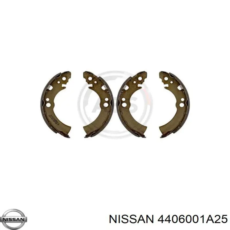 4406001A25 Nissan/Infiniti Барабанные тормозные колодки