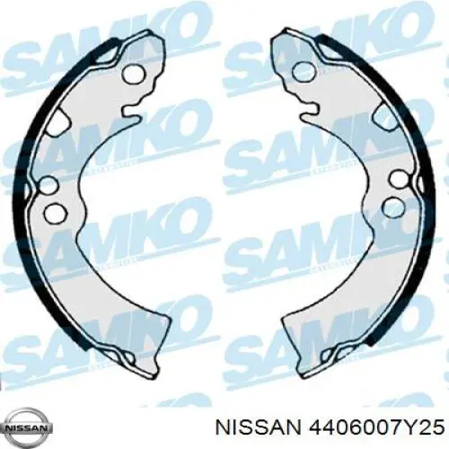 Задние барабанные колодки 4406007Y25 Nissan