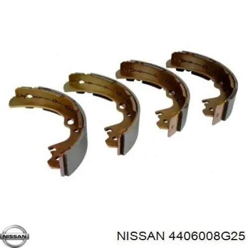 4406008G25 Nissan колодки тормозные задние барабанные