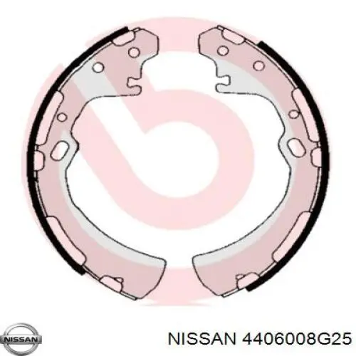 Купить 4406008G25 Nissan/Infiniti Задние барабанные тормозные колодки