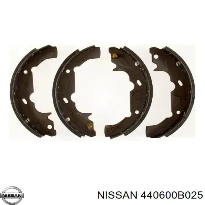 440600B025 Nissan колодки тормозные задние барабанные