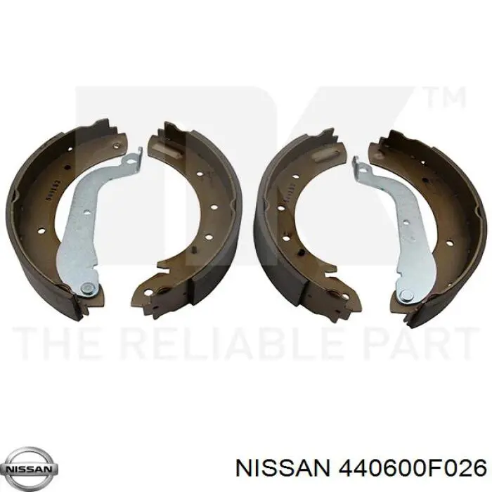 440600F026 Nissan колодки тормозные задние барабанные