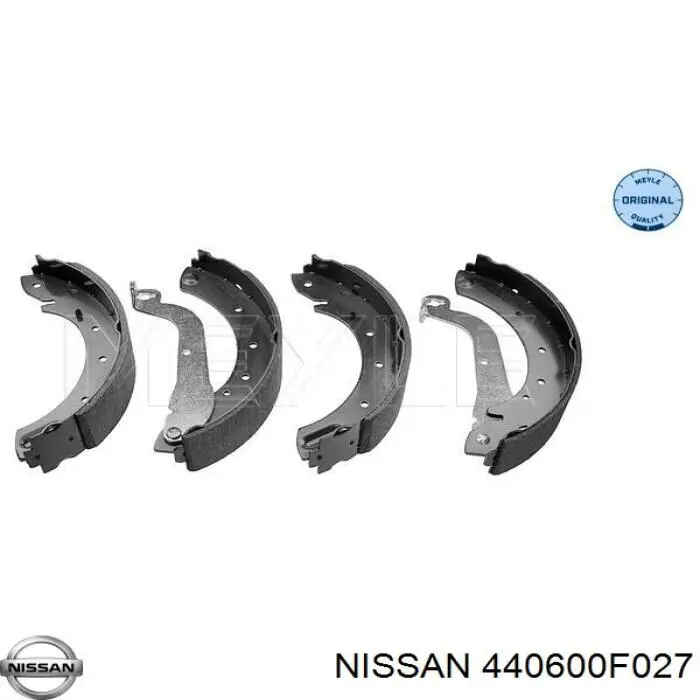 440600F027 Nissan колодки тормозные задние барабанные