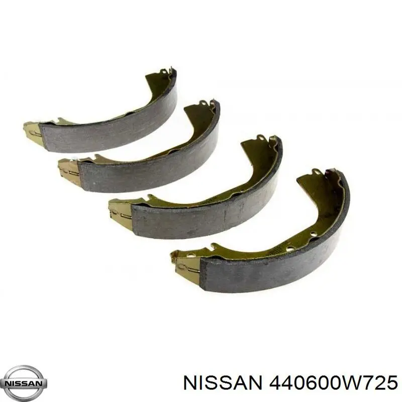 Задние барабанные колодки 440600W725 Nissan/Infiniti