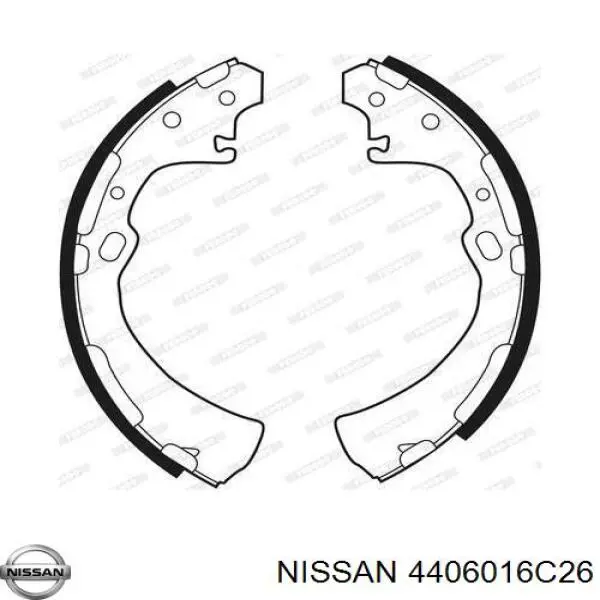 4406016C26 Nissan колодки тормозные задние барабанные