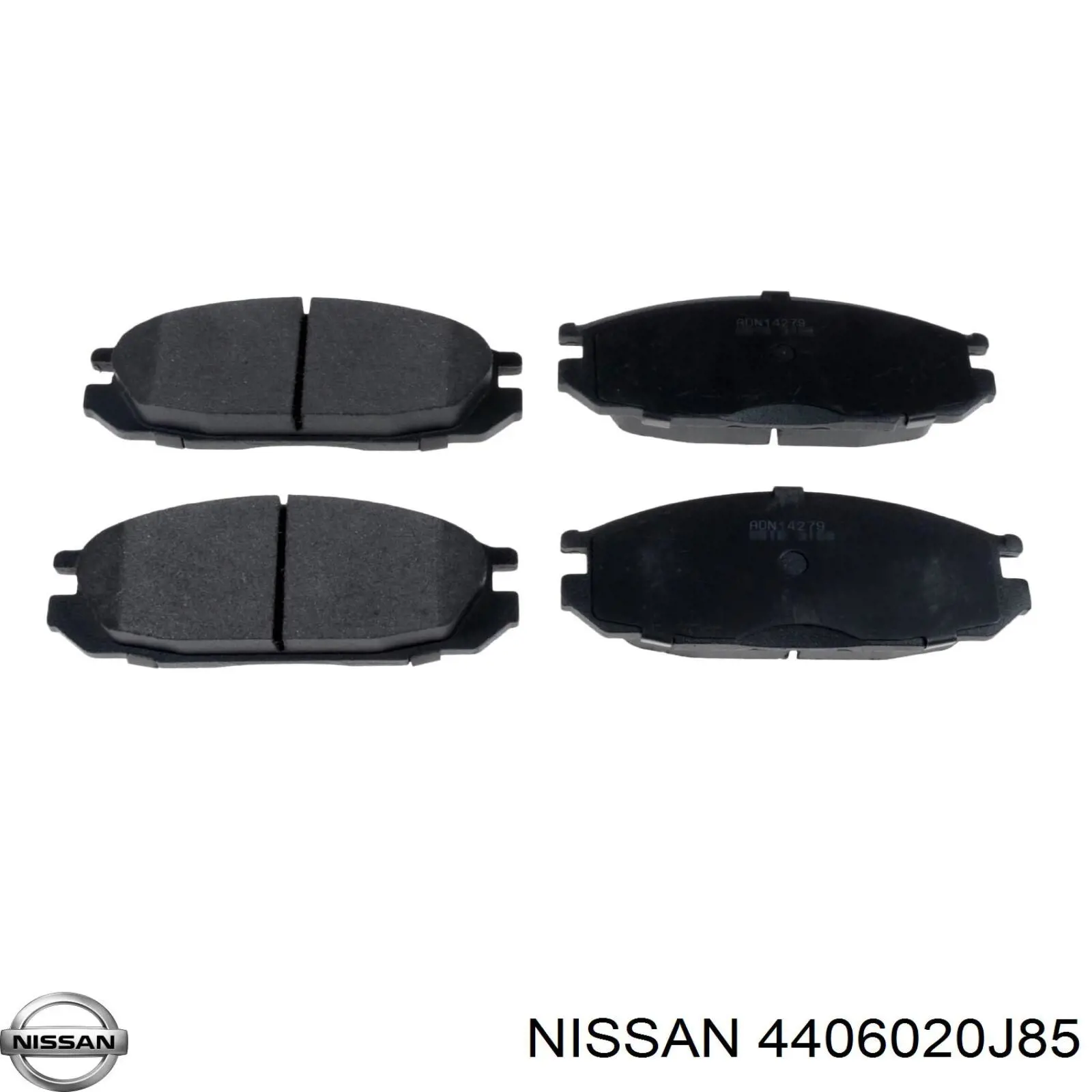 Задние тормозные колодки 4406020J85 Nissan