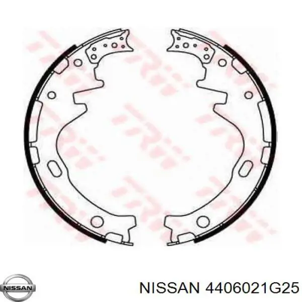 Задние барабанные колодки 4406021G25 Nissan