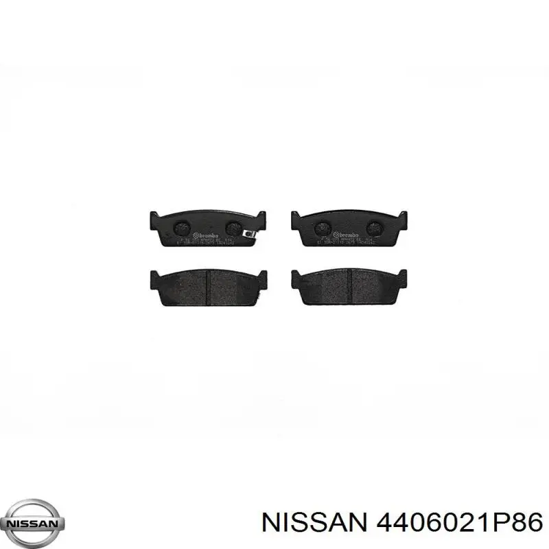 Задние тормозные колодки 440600H085 Nissan