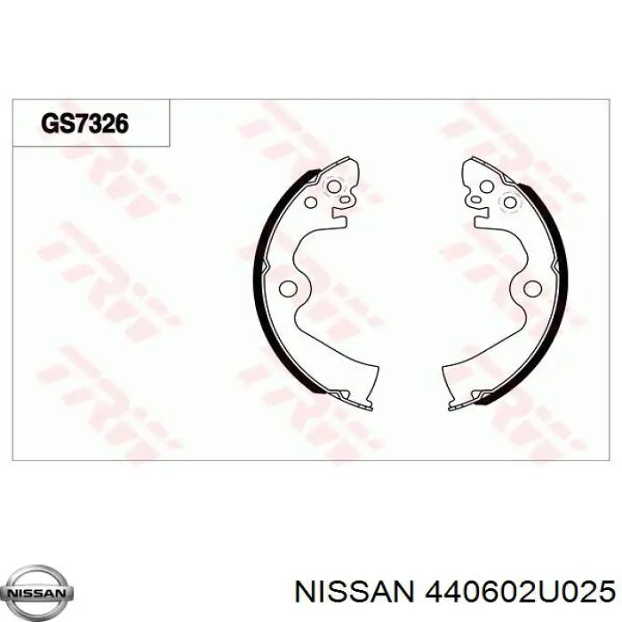 Тормоза рабочие задние ножные и тормозные барабаны Nissan/Infiniti 440602U025 цена, от 14.79 USD