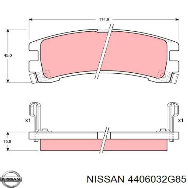 Задние дисковые колодки Ashika 5101128