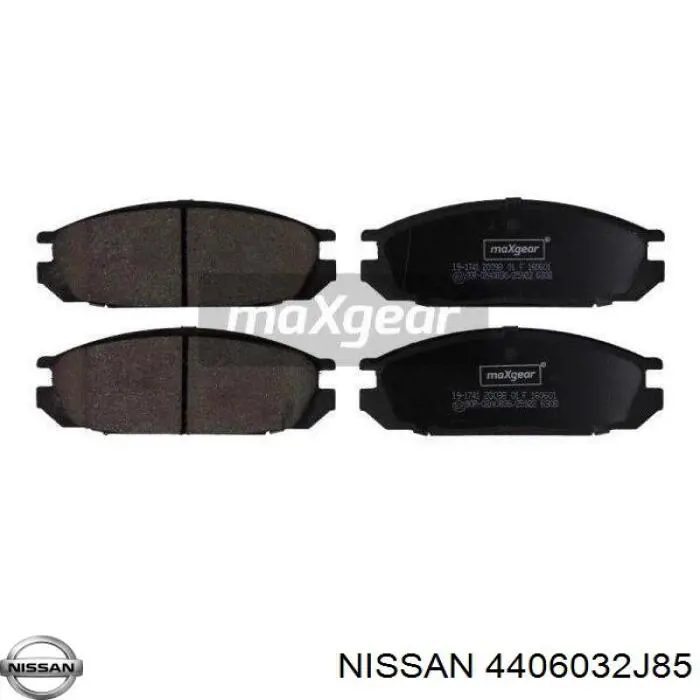 Задние тормозные колодки 4406032J85 Nissan