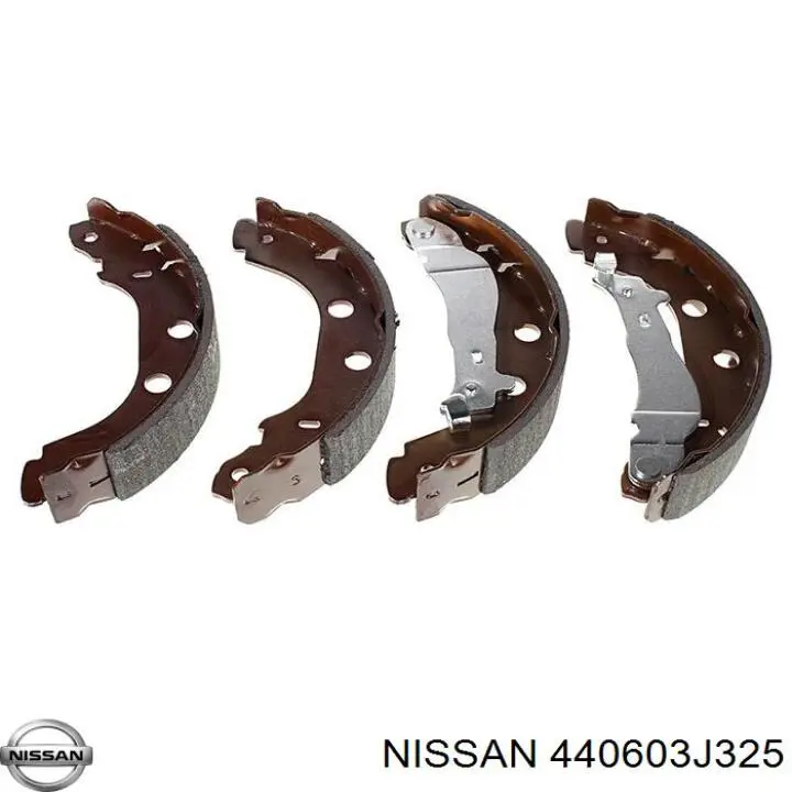 Колодки тормозные задние барабанные Nissan 440603J325