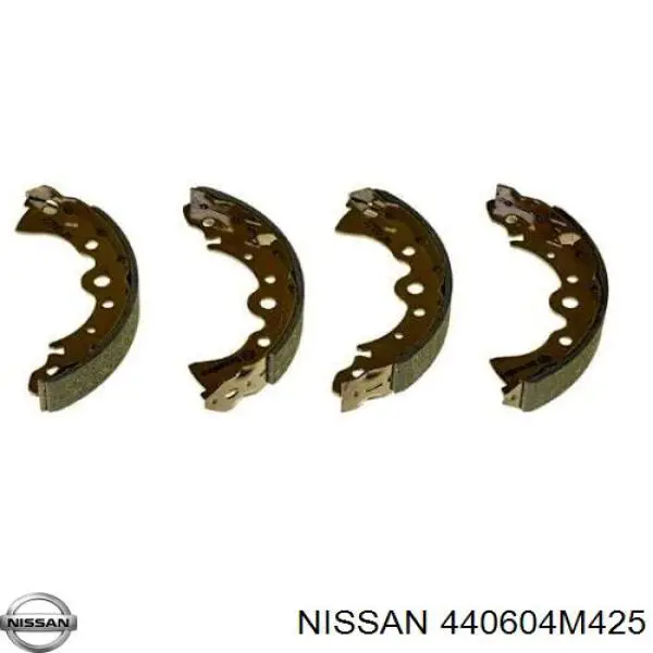 Колодки тормозные задние барабанные Nissan 440604M425