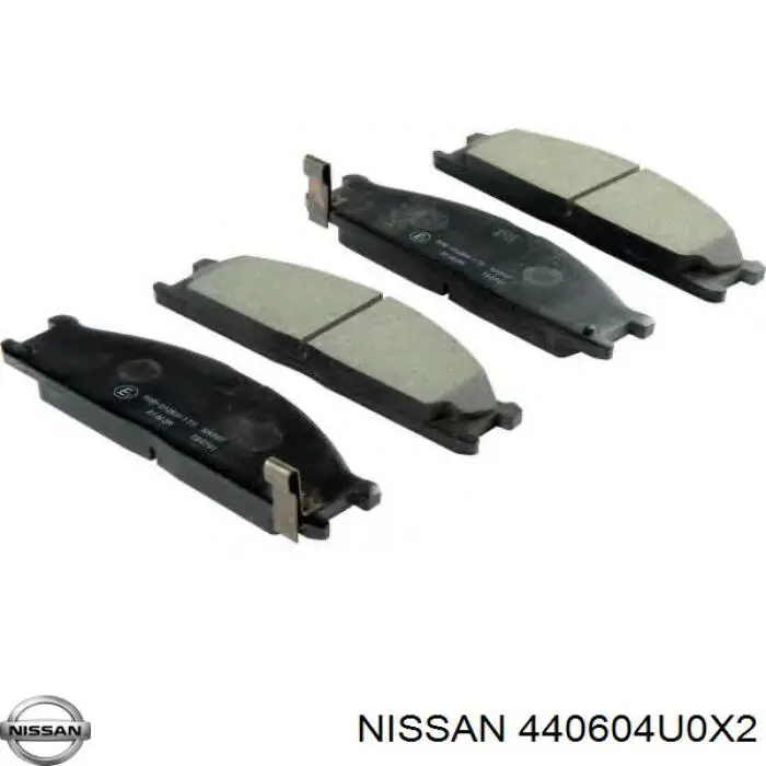 440604U0X2 Nissan/Infiniti Колодки тормозные дисковые комплект