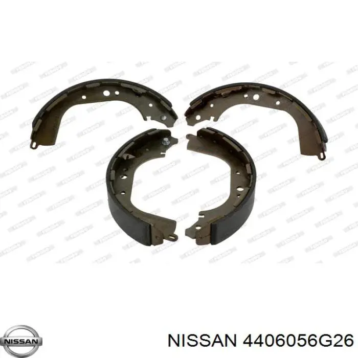 Задние барабанные колодки 4406056G26 Nissan