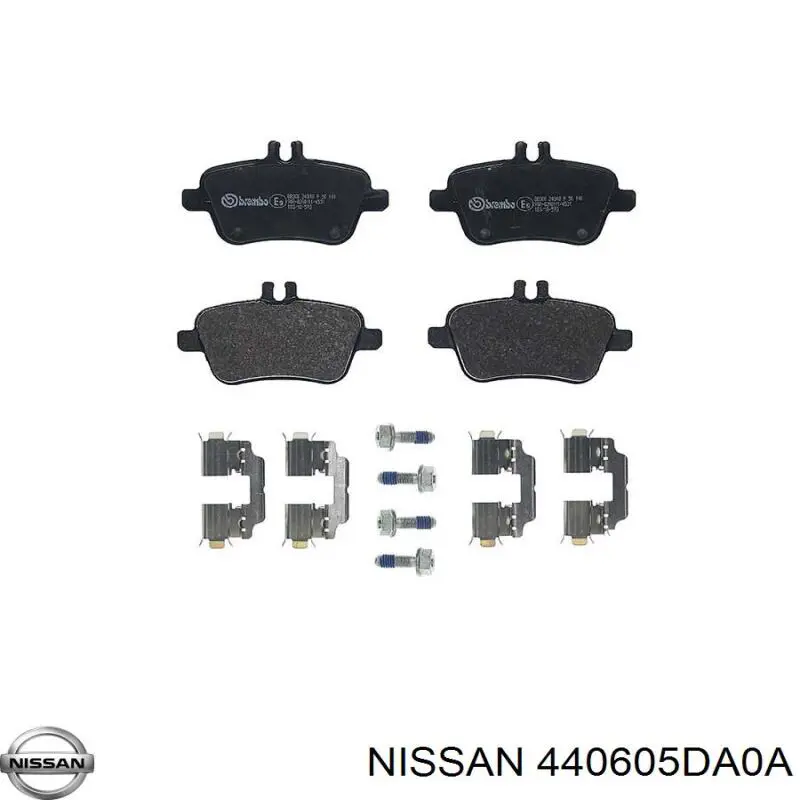 Задние тормозные колодки 440605DA0A Nissan