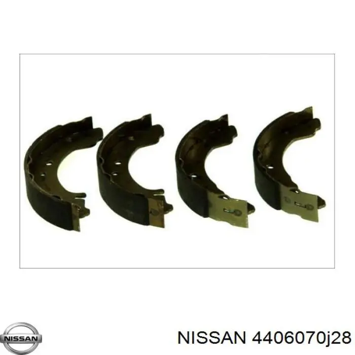 Колодки тормозные задние барабанные Nissan 4406070J28