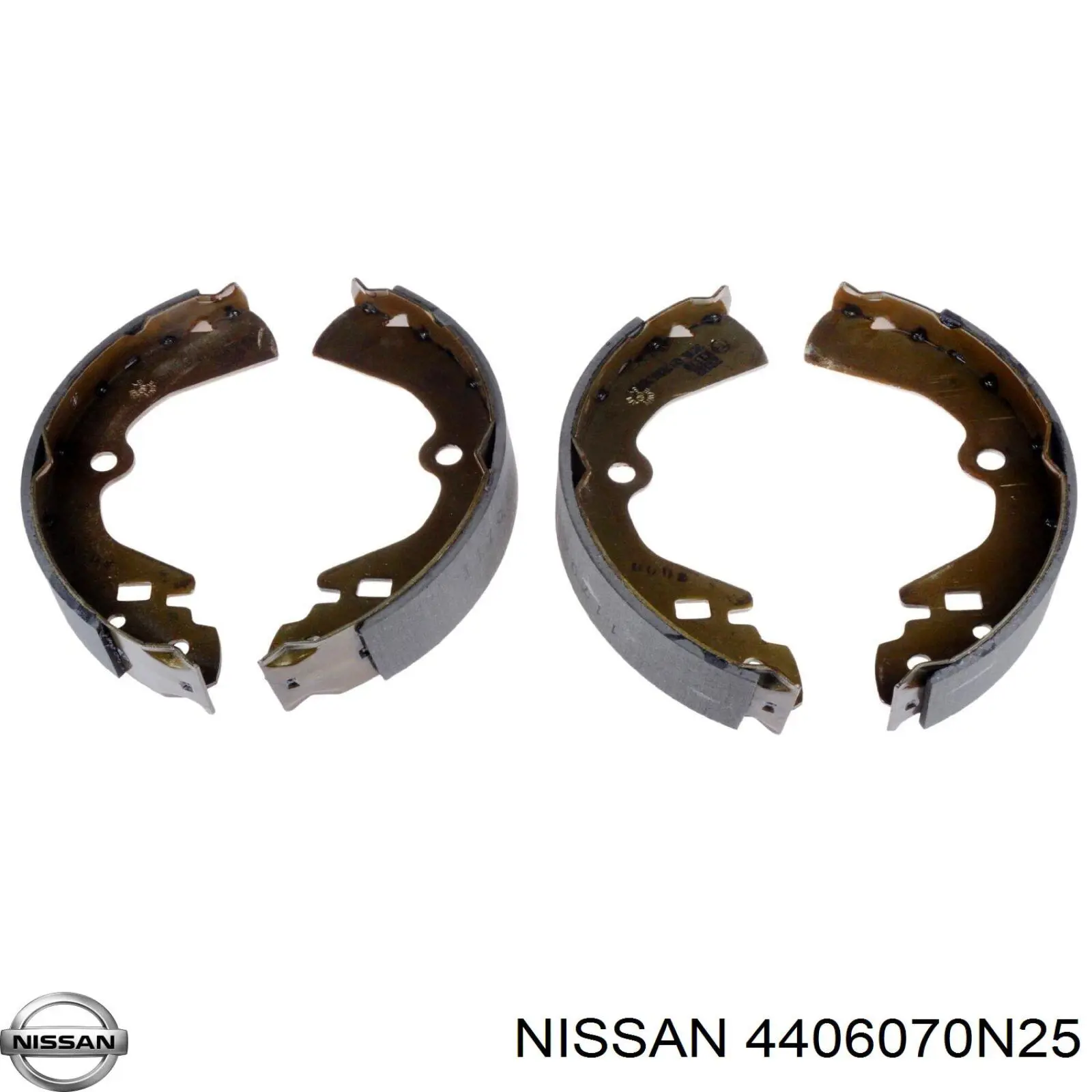 4406070N25 Nissan колодки тормозные задние барабанные