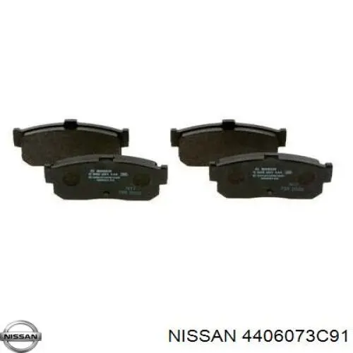 4406073C91 Nissan колодки тормозные задние дисковые