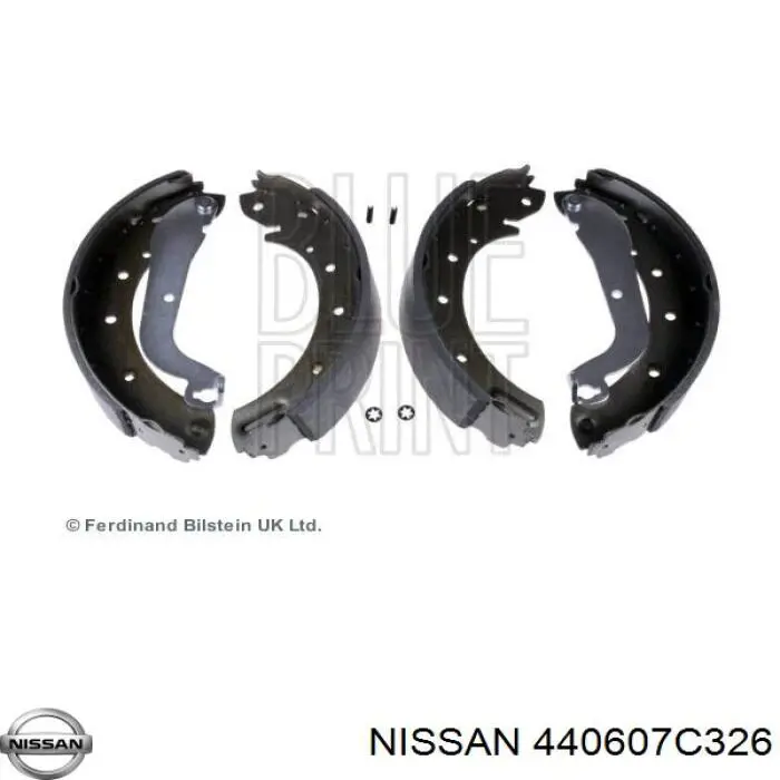 440607C326 Nissan колодки тормозные задние барабанные