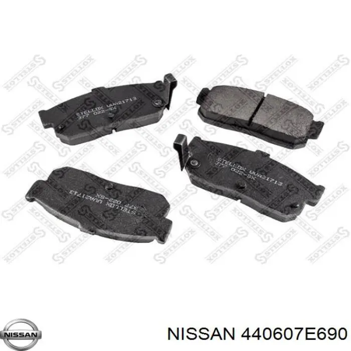 Колодки гальмові задні, дискові 440607E690 Nissan