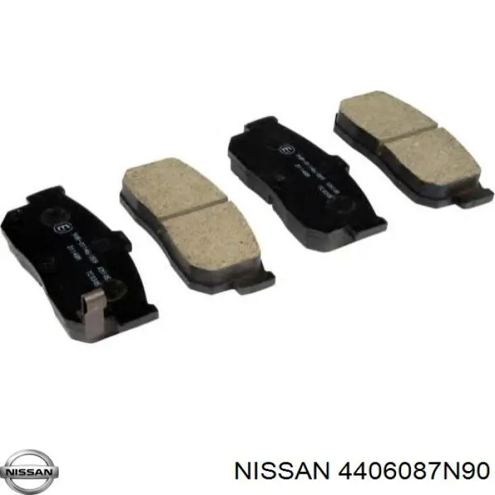 Купить 4406087N90 Nissan/Infiniti Колодки тормозные задние, дисковые