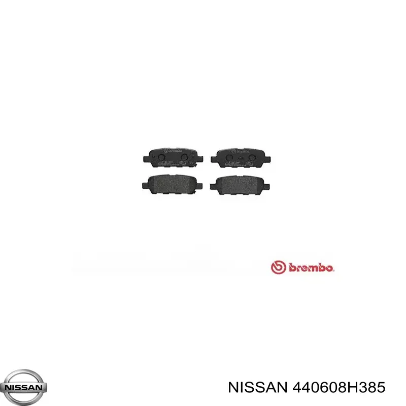 Задние тормозные колодки 440608H385 Nissan/Infiniti