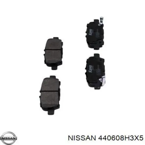 Колодки тормозные задние дисковые Nissan 440608H3X5