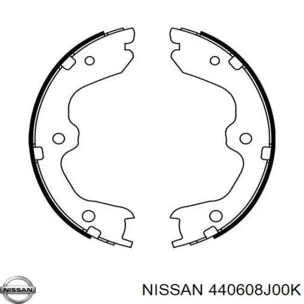 Тормозные колодки стояночного тормоза Nissan/Infiniti 440608J00K цена, от 29.83 USD