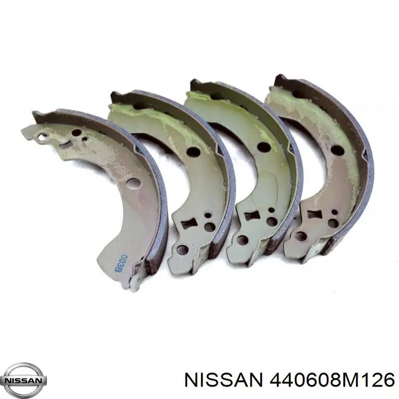 440608M126 Nissan колодки тормозные задние барабанные
